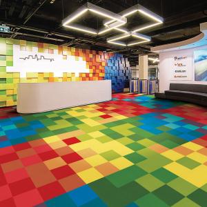 Solid Color 50CM*50CM Nylon6.6 Carpet Tiles