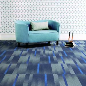 Wholesale Solid Color Stripe Modular Carpet Tiles
